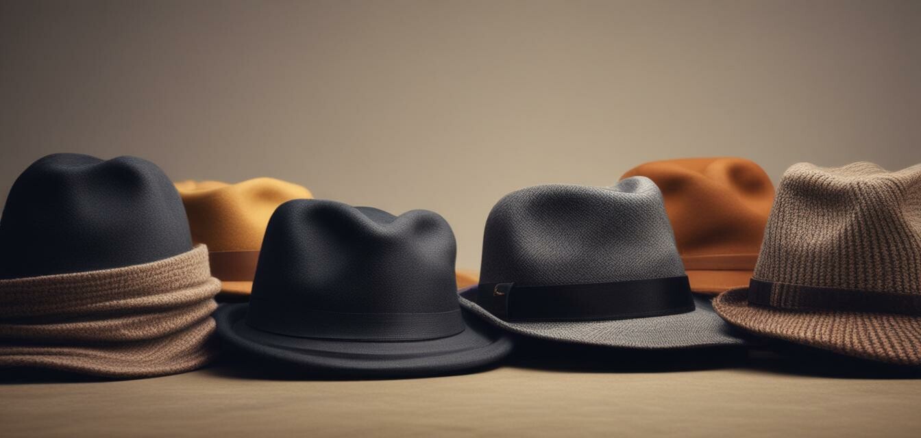 Hats for cashmere jackets