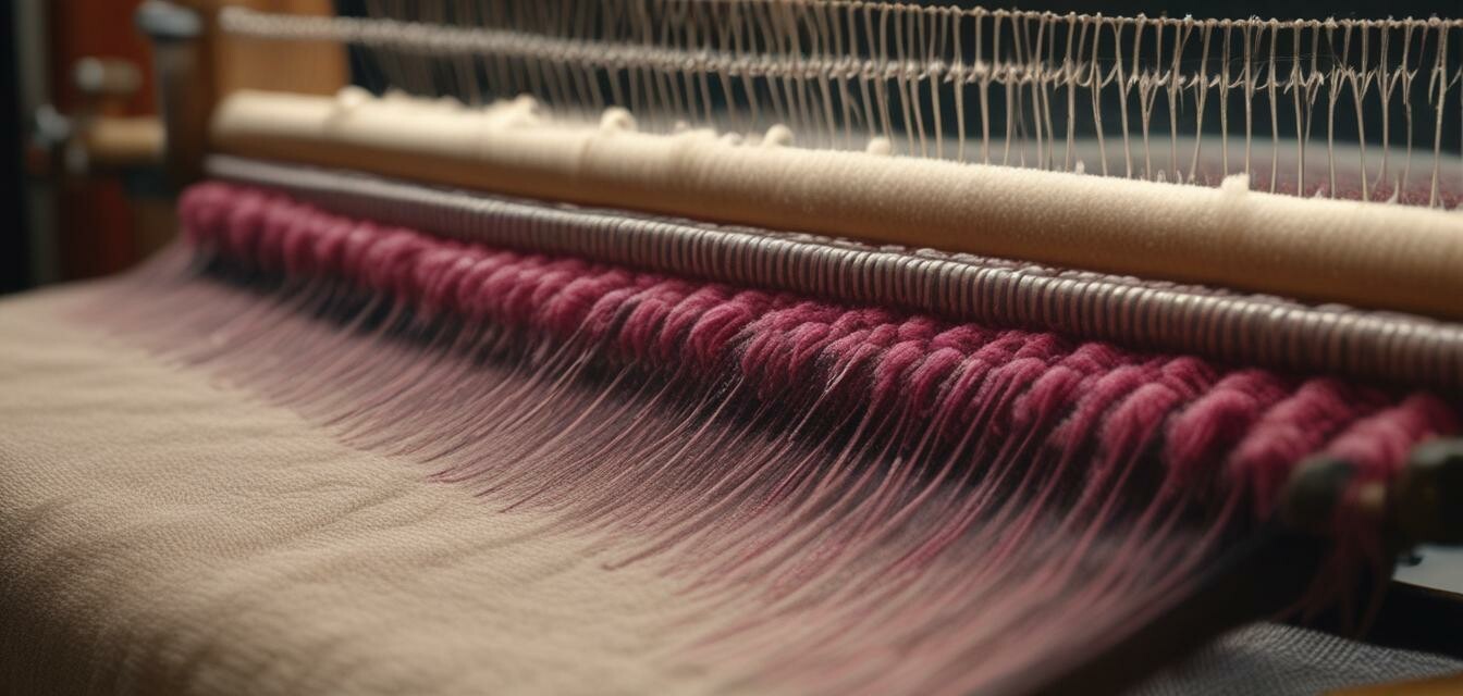 Cashmere fabric weaving